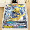 Ampharos V Vivid Voltage Holo Ultra Rare Pokemon Card Fleece Blanket