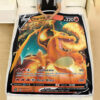 Charizard V 17-172 SWSH Brilliant Stars Holo Ultra Rare Pokemon Card Fleece Blanket