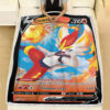 Charizard V 17-172 SWSH Brilliant Stars Holo Ultra Rare Pokemon Card Fleece Blanket