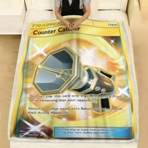 Fleece Blanket 7 Counter Catcher 120 111 SM Crimson Invasion Secret Rare Full Holo Pokemon Card Fleece Blanket