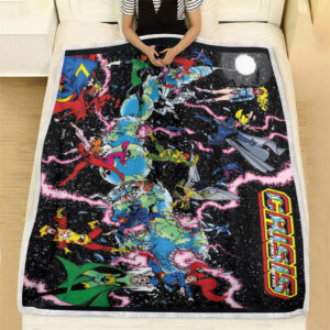 Crisis on Infinite Earths DC Comics Fleece Blanket
