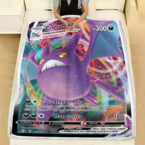 Fleece Blanket 7 Crobat VMAX SWSH Shining Fates Holo Ultra Rare Pokemon Card Fleece Blanket