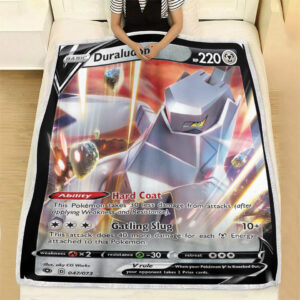 Duraludon V Champion’s Path Holo Ultra Rare Pokemon Card Fleece Blanket