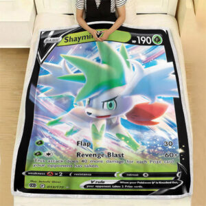 Shaymin V 13-172 SWSH Brilliant Stars Holo Ultra Rare Pokemon Card Fleece Blanket