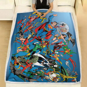 Fleece Blanket 7 Superman Crisis on Infinite Earths DC Comics Presents Fleece Blanket