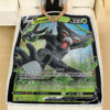 Ampharos GX 43-181 SM Team Up Holo Ultra Rare Pokemon Card Fleece Blanket