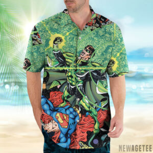 Green Lantern Zero Hour by The GREAT George Perez Hawaiian Shirt Beach shorts