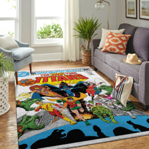 Rug Carpet 2 New Teen Titans No 1 cover by George Perez Rug Carpet