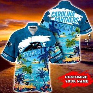 Carolina Panthers NFL  Personalized Hawaiian Shirt, beach shorts