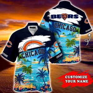 Chicago Bears NFL  Personalized Hawaiian Shirt, beach shorts