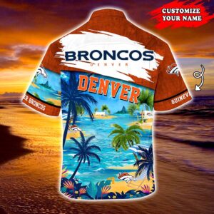 Denver Broncos NFL  Personalized Hawaiian Shirt, beach shorts
