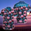 Flamingo Heart Hawaiian Shirt, beach shorts