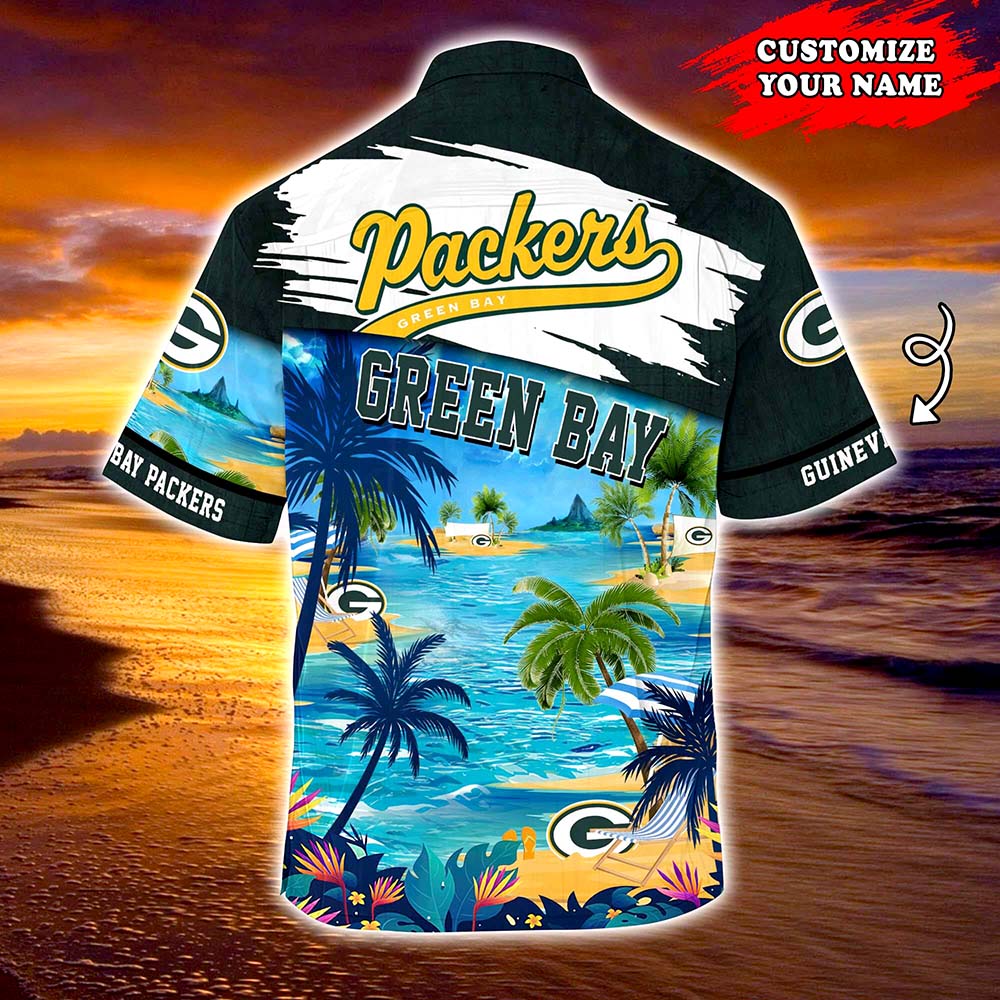 Green Bay Packers NFL Personalized Hawaiian Shirt, beach shorts Green Bay Packers NFL Personalized Hawaiian Shirt, beach shorts