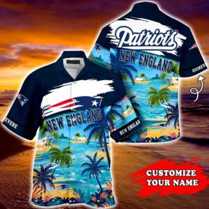 New England Patriots NFL  Personalized Hawaiian Shirt, beach shorts