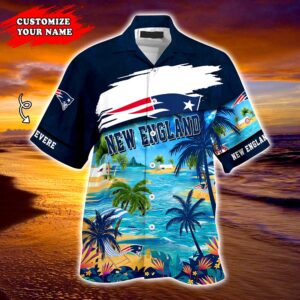 New England Patriots NFL  Personalized Hawaiian Shirt, beach shorts