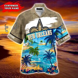New Orleans Saints NFL  Personalized Hawaiian Shirt, beach shorts