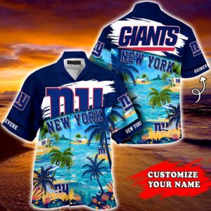New York Giants NFL  Personalized Hawaiian Shirt, beach shorts