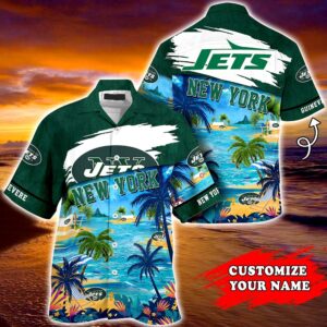 New York Jets NFL  Personalized Hawaiian Shirt, beach shorts