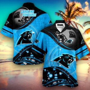 Personalized Carolina Panthers NFL Hawaiian Shirt, beach shorts Personalized Carolina Panthers NFL Hawaiian Shirt, beach shorts