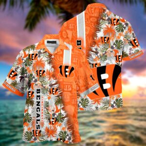 Personalized Cincinnati Bengals NFL Hawaiian Shirt, beach shorts Personalized Cincinnati Bengals NFL Hawaiian Shirt, beach shorts