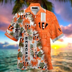 Personalized Cincinnati Bengals NFL Hawaiian Shirt, beach shorts