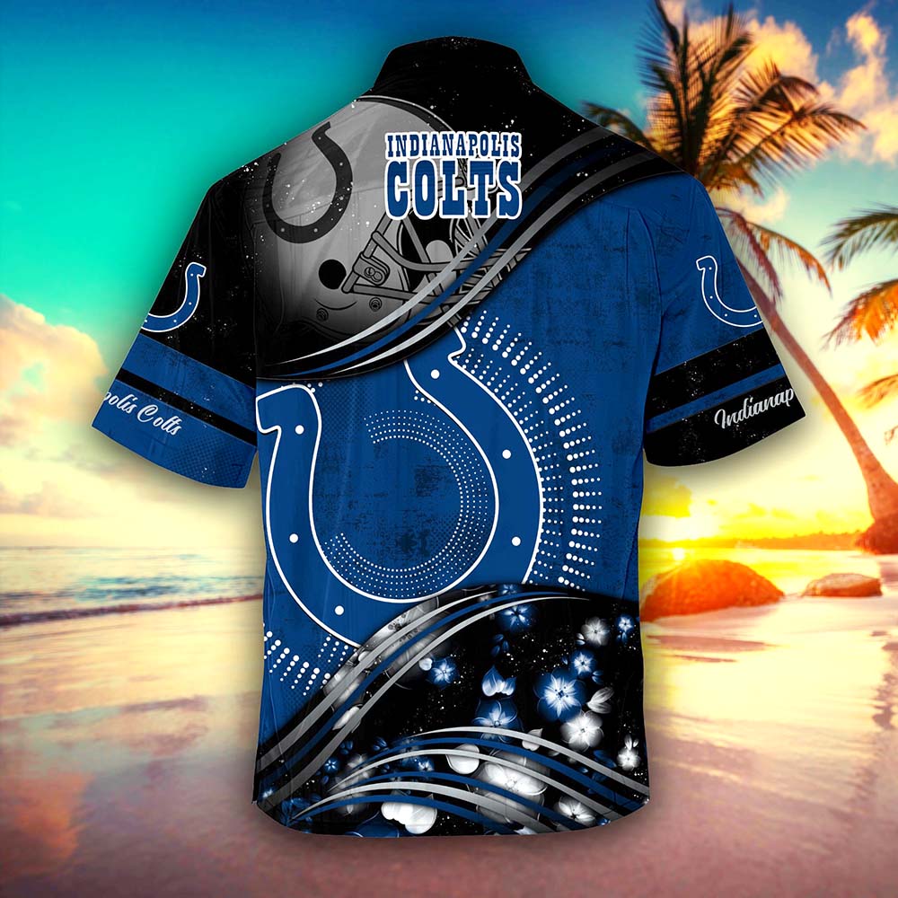 Personalized Indianapolis Colts NFL Hawaiian Shirt, beach shorts Personalized Indianapolis Colts NFL Hawaiian Shirt, beach shorts