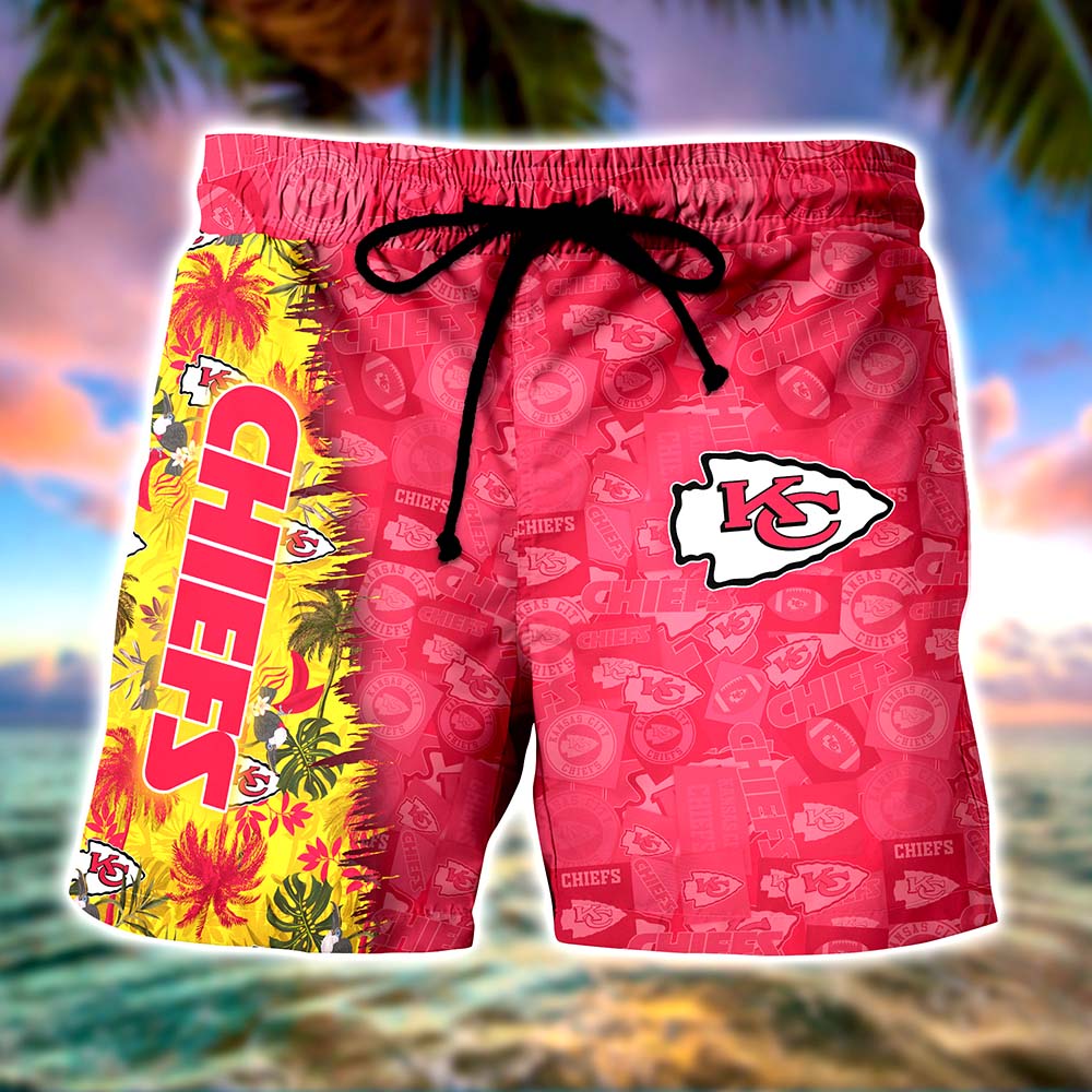 Personalized Kansas City Chiefs NFL Hawaiian Shirt, beach shorts Personalized Kansas City Chiefs NFL Hawaiian Shirt, beach shorts