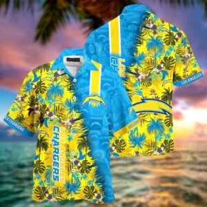 Personalized Los Angeles Chargers NFL Hawaiian Shirt, beach shorts