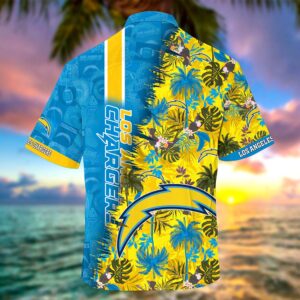 Personalized Los Angeles Chargers NFL Hawaiian Shirt, beach shorts