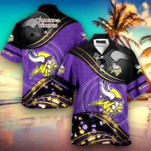Personalized Minnesota Vikings NFL Hawaiian Shirt, beach shorts