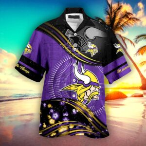 Personalized Minnesota Vikings NFL Hawaiian Shirt, beach shorts