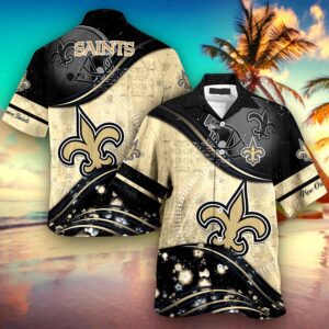 Personalized New Orleans Saints NFL Hawaiian Shirt, beach shorts