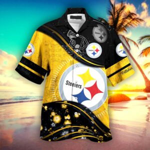 Personalized Pittsburgh Steelers NFL Hawaiian Shirt, beach shorts
