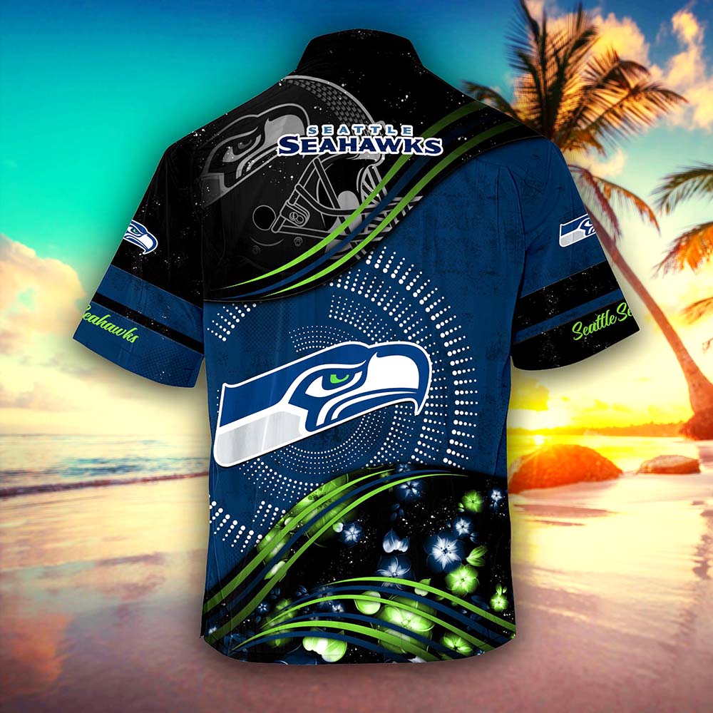 Personalized Seattle Seahawks NFL Hawaiian Shirt, beach shorts Personalized Seattle Seahawks NFL Hawaiian Shirt, beach shorts