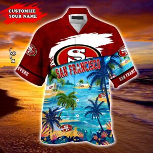 San Francisco 49ers NFL  Personalized Hawaiian Shirt, beach shorts