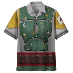 Star Wars Boba Fett Cosplay Hawaiian Shirt, beach shorts