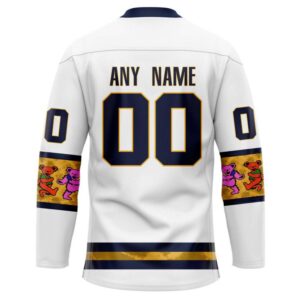 Grateful Dead Nashville Predators 3D Hockey Jersey Personalized Name Number