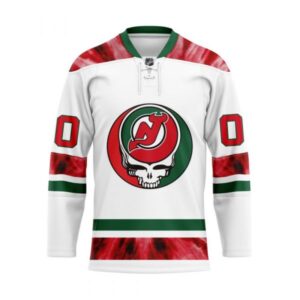 Grateful Dead New Jersey Devils 3D Hockey Jersey Personalized Name Number