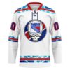 Grateful Dead New York Islanders 3D Hockey Jersey Personalized Name Number