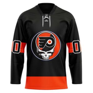 Grateful Dead Philadelphia Flyers 3D Hockey Jersey Personalized Name Number