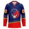 Grateful Dead Seattle Kraken 3D Hockey Jersey Personalized Name Number
