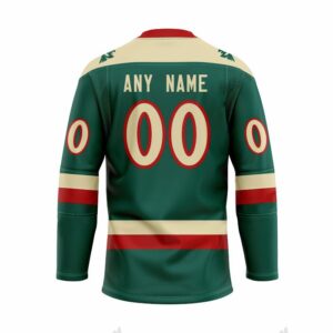 Nhl Minnesota Wild 3D Hockey Jersey Personalized Name Number