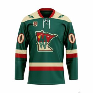 Nhl Minnesota Wild 3D Hockey Jersey Personalized Name Number