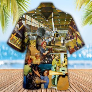 Aircraft Mechanic Style Hawaiian Shirt 1 21.95