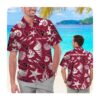 Arizona Cardinals And Snoopy Short Sleeve Button Up Tropical Aloha Hawaiian Shirts For Mens Women