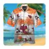 Arizona Cardinals Skull Hawaiian Shirts Tropical Aloha Skull Short Sleeve Button Up Gift For NFL Fans