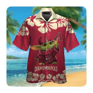 Arizona Diamondbacks Baby Yoda Tropical Aloha Hawaiian Shirts For Men And Women