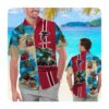 Atlanta Falcons And Snoopy Custom Name Hawaii Shirt Summer Button Up Shirt For Men Women