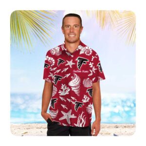 Atlanta Falcons Custom Name Hawaii Shirt Summer Button Up Shirt For Men Women