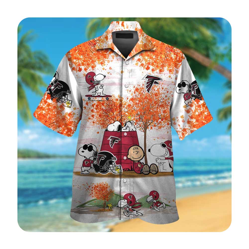 Atlanta Falcons Snoopy Autumn Hawaii Shirt Summer Button Up Shirt For Men Women Atlanta Falcons Snoopy Autumn Hawaii Shirt Summer Button Up Shirt For Men Women